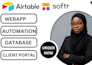 build airtable softr web app, client portal, or database system fast